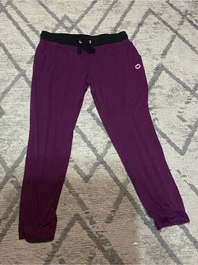 Hard Candy Plum Jogger Pants with Black Waistband